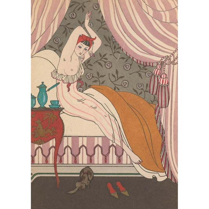 Modes et manieres daujourdhui 1912 La Belle Matineuse Poster Print by George Barbier Image 1