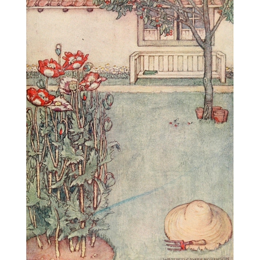 The Childrens Book of Gardening 1909 Poppies Poster Print by Winifred Cayley-Robinson Image 2