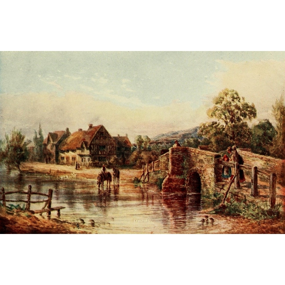 English Homes and Villages 1909 Eynsford Poster Print by Charles E. Corke Image 2