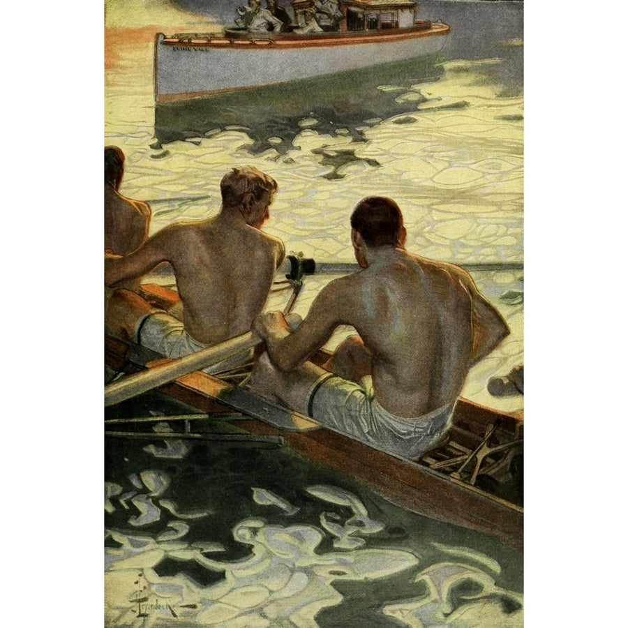 Scribners Magazine 38 1905 Rowers Poster Print by Joseph C. Leyendecker Image 1