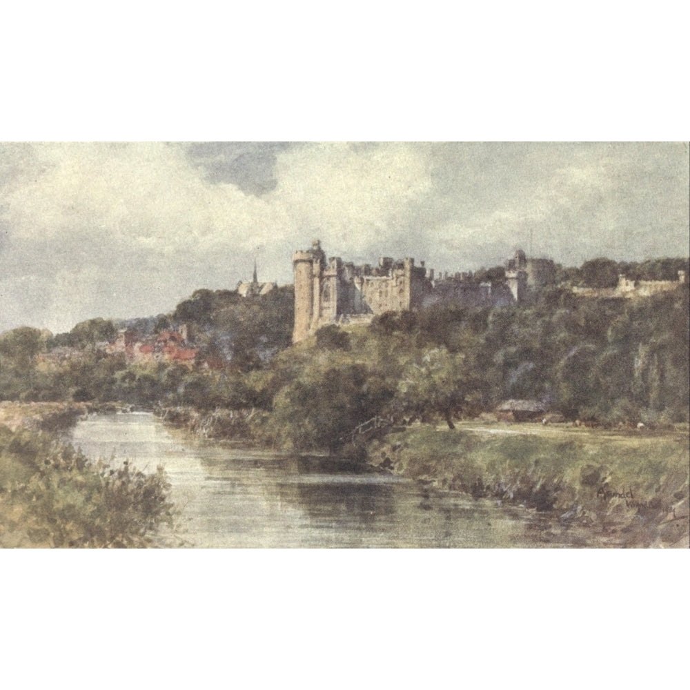 Sussex 1906 Arundel Castle 2 Poster Print by Wilfrid Ball Image 1