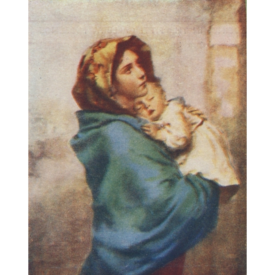 Arthur Mees Childrens Enc. 1930s Madonna of the Streets Poster Print by Roberto Ferruzzi Image 2