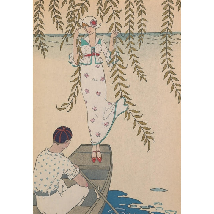 Modes et manieres daujourdhui 1912 Midi sur Leau Poster Print by George Barbier Image 1