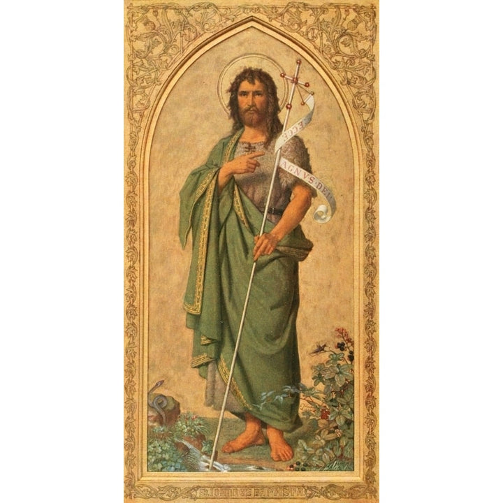 Christliche Kunst 14 1917 St. John the Baptist Poster Print by Franz Ittenbach Image 1