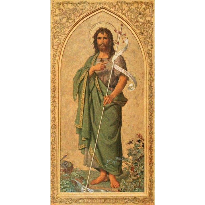 Christliche Kunst 14 1917 St. John the Baptist Poster Print by Franz Ittenbach Image 2