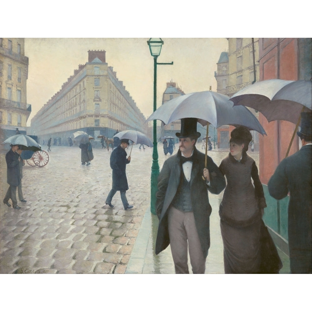 Paris Street rainy day 1877 Poster Print by Gustave Caillebotte Image 2