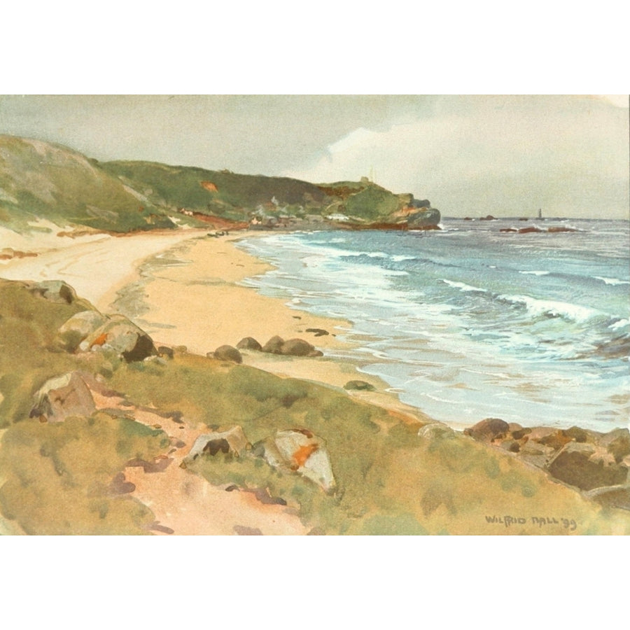 Studio 1900 20-22 Sennen Cove Cornwall Poster Print by Wilfrid Ball Image 1