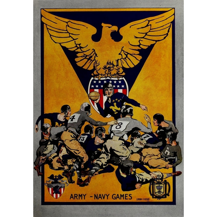 Lucky Bag 1918 Army Navy Games Poster Print by Gordon Kissam Image 1