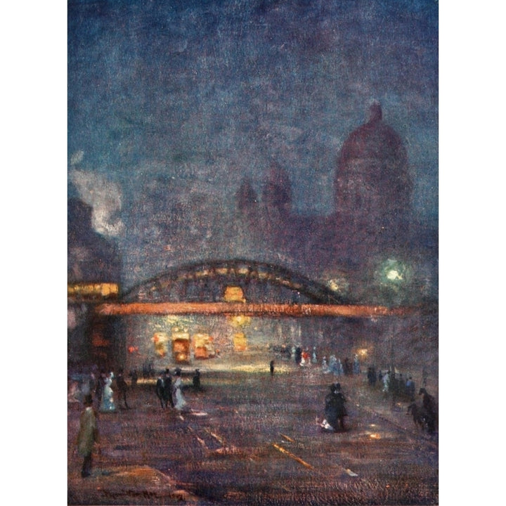 Liverpool 1907 Overhead railway from James Street Poster Print by James Hamilton Hay Image 2