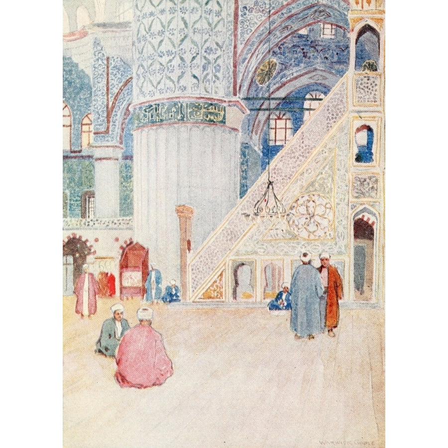 Turkey 1911 Sultan Ahmed Mosque Poster Print by Warwick Goble Image 1