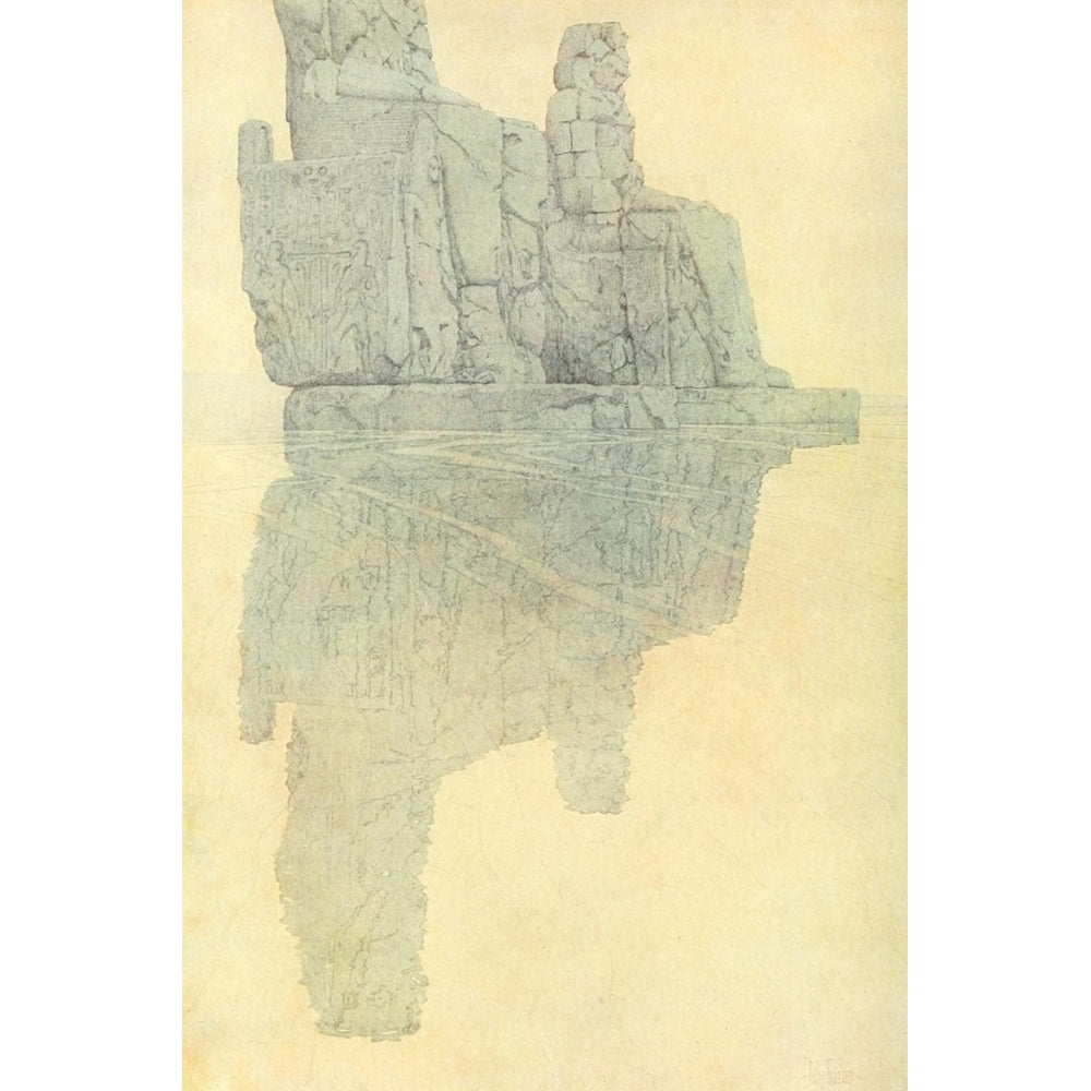 Egypt and its Monuments 1908 The Colossi of Memnon Poster Print by Jules Guerin Image 2