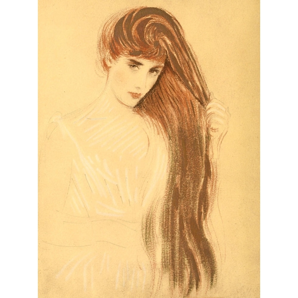 La Chevelure Dor_e Poster Print by Paul C_sar Helleu Image 1