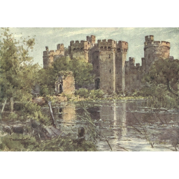 Sussex 1906 Bodiam Castle Poster Print by Wilfrid Ball Image 2