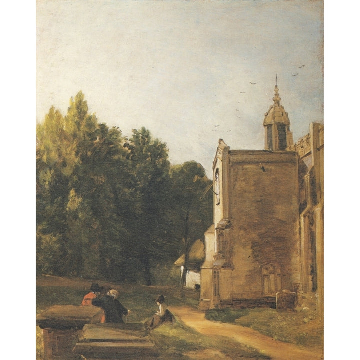 In Constables Country 1906 Church Porch East Bergholt Poster Print by John Constable Image 2