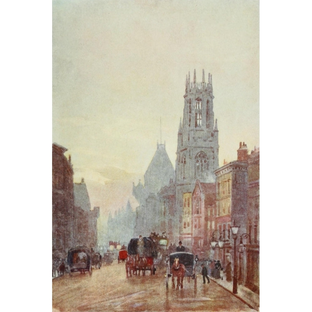 Scenery of London 1905 St. Dunstans Fleet Street Poster Print by Herbert Marshall Image 2