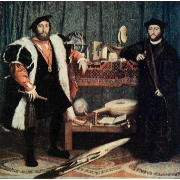 Holbein 1909 The Ambassadors Poster Print by Hans Holbein Image 2