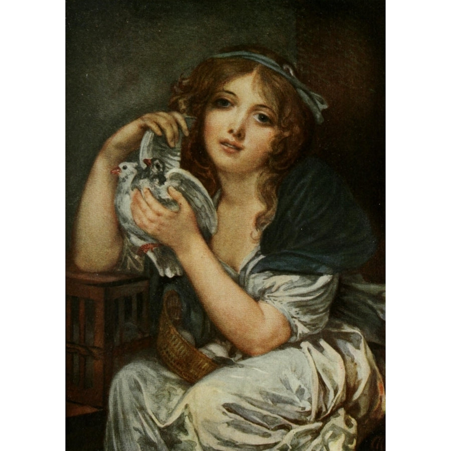 Greuze 1907 Innocence holding two pigeons Poster Print by Jean-Baptiste Greuze Image 1