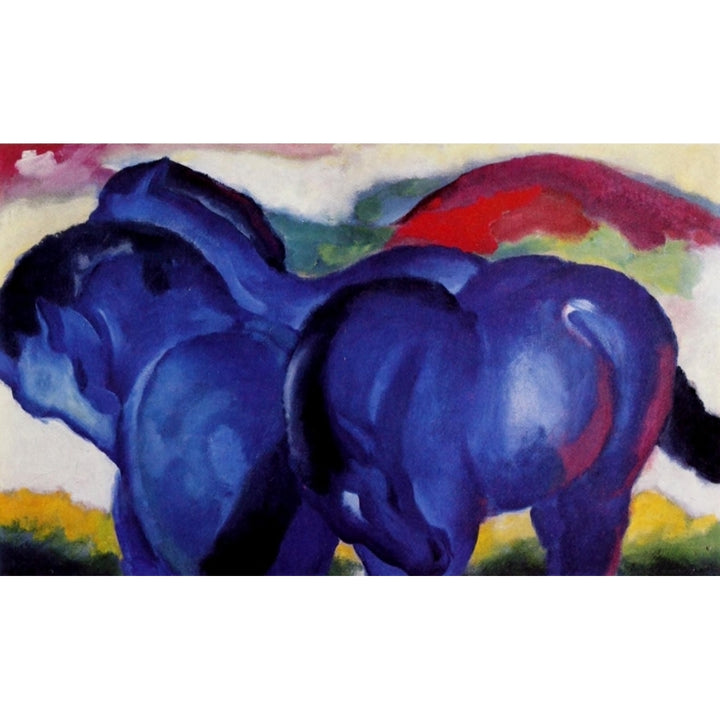 The small blue horses 1911 Poster Print by Franz Marc Image 2