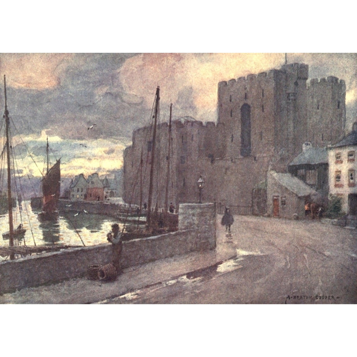 Isle of Man 1911 Castletown and Castle Rushen Poster Print by Alfred Heaton Cooper Image 2