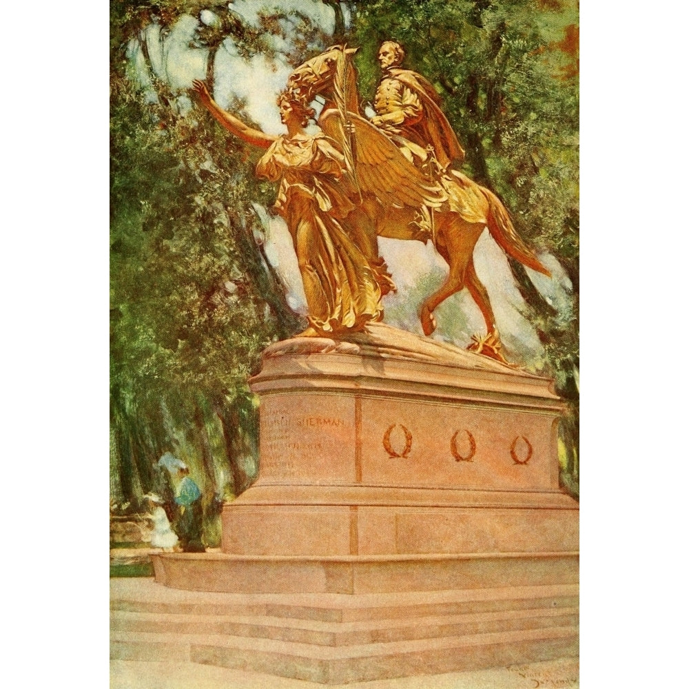 The Century Magazine 69 1905 St Gaudens statue of General Sherman Poster Print by Frank DuMond Image 2