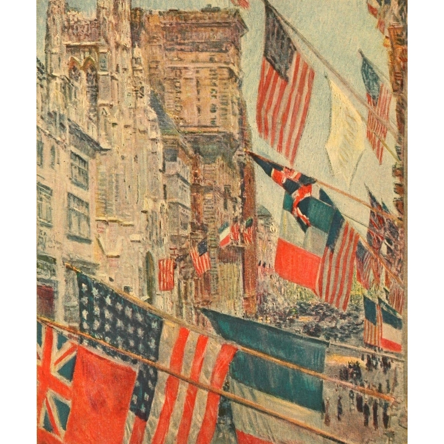 The Avenue of the Allies and Victory 1918 Allies Day Poster Print by Childe Hassam Image 1