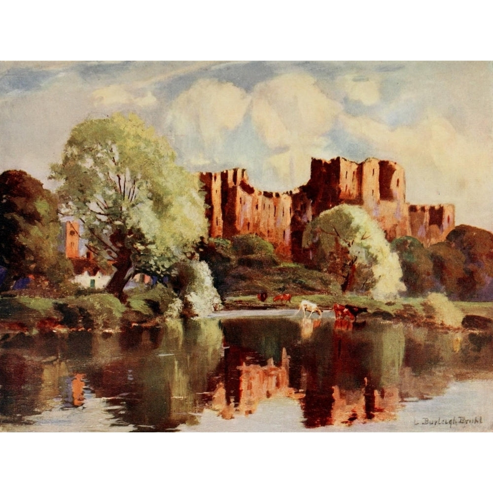 Britain Beautiful 1920 Ludlow Castle Shropshire Poster Print by Louis Burleigh Bruhl Image 2