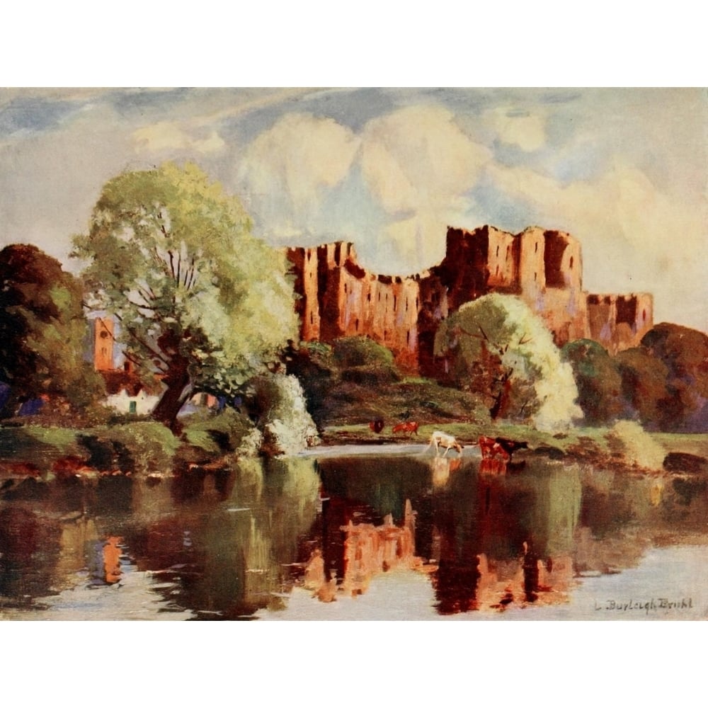 Britain Beautiful 1920 Ludlow Castle Shropshire Poster Print by Louis Burleigh Bruhl Image 1