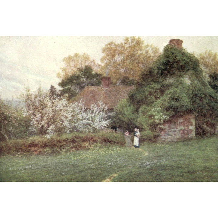 Happy England 1904 Hook Hill Farm Freshwater Poster Print by Helen Allingham Image 2