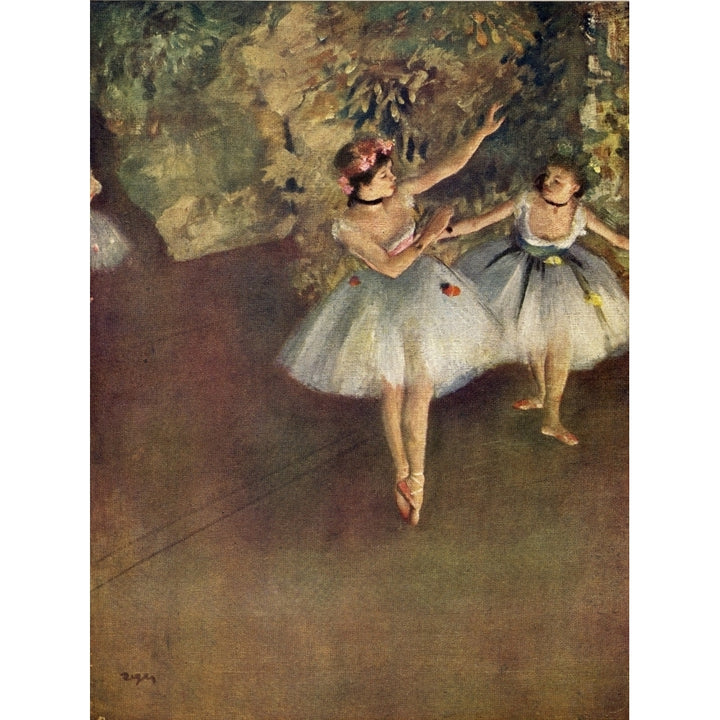 Two Dancers on the Stage Poster Print by  Edgar Degas Image 1