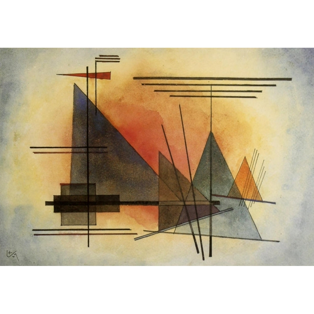 Heating up 1927 Poster Print by Wassily Kandinsky Image 2