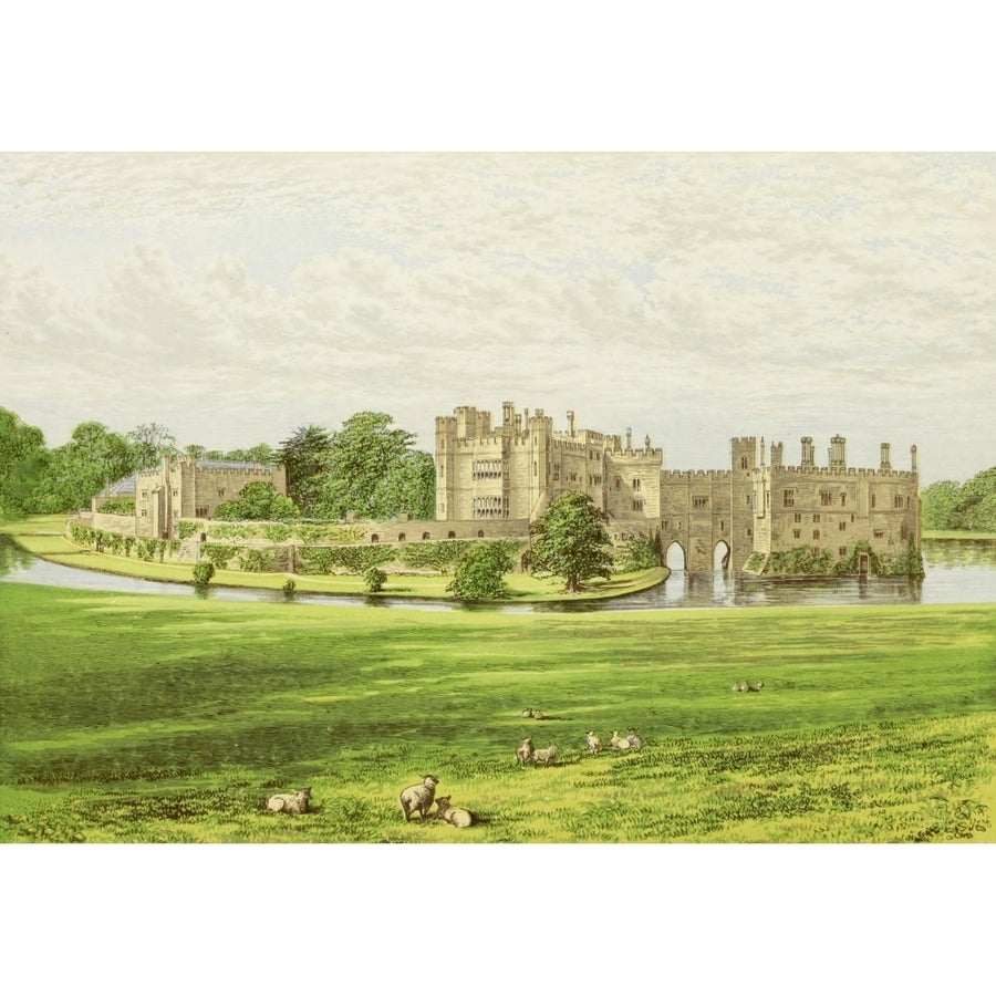 Views of Seats 1880 Leeds Castle Poster Print by A.F. Lydon Image 1