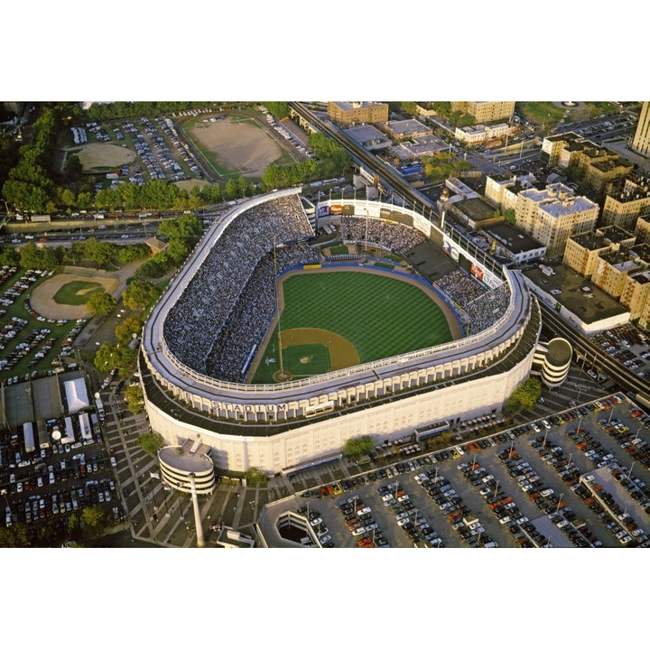 Aerial view of a baseball stadium Yankee Stadium York City York State USA Print by Panoramic Images Image 1