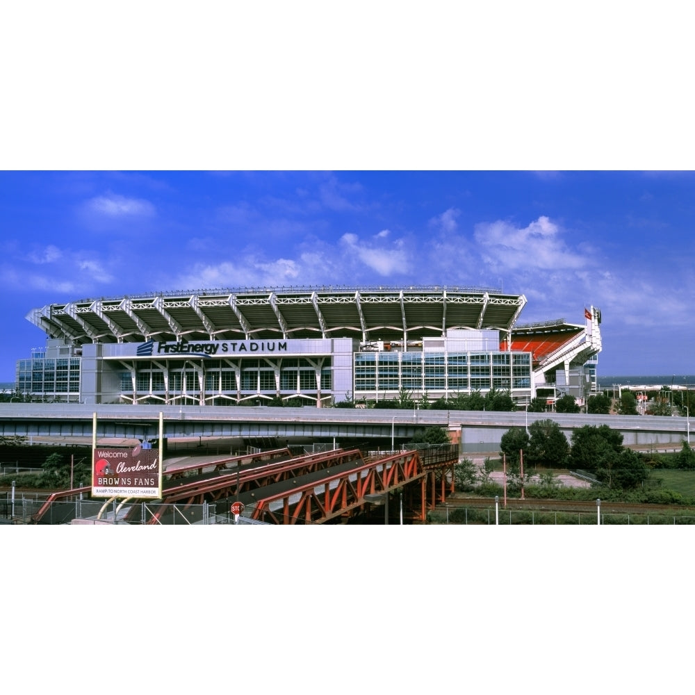 Football stadium in a city FirstEnergy Stadium Cleveland Ohio USA Poster Print Image 2