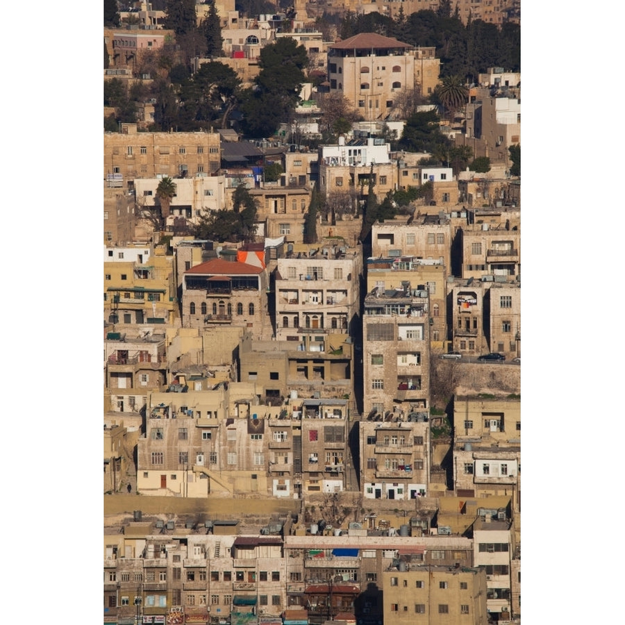 Elevated city view from Jebel al-Ashrafieh Amman Jordan Poster Print by Panoramic Images Image 1