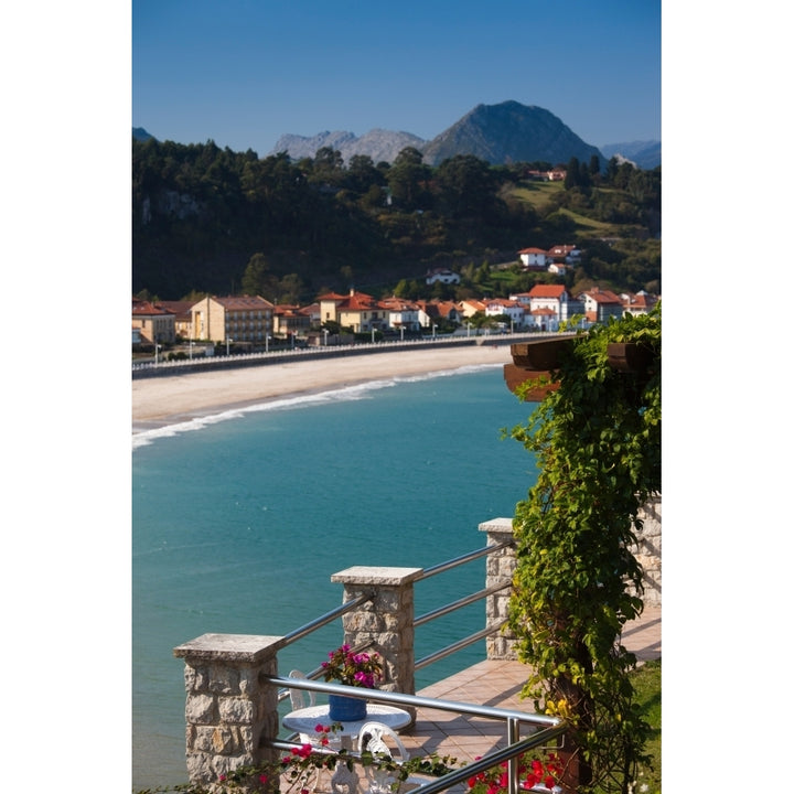 Vacation homes by Playa de Santa Marina beach Ribadesella Asturias Province Spain Print by Panoramic Images Image 2