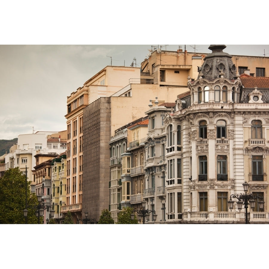 Low angle view of buildings in a city Oviedo Asturias Province Spain Poster Print by Panoramic Images Image 1