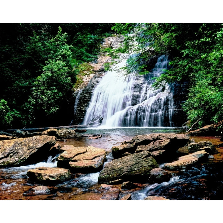 View of the Helton Creek Falls Chattahoochee-Oconee National Forest Georgia USA Print by Panoramic Images Image 2