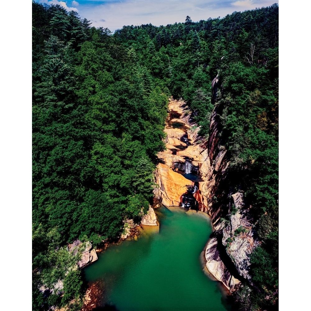 High angle view of the Tallulah Gorge Tallulah River Tallulah Gorge State Park North Georgia Mountains Georgia USA Image 2