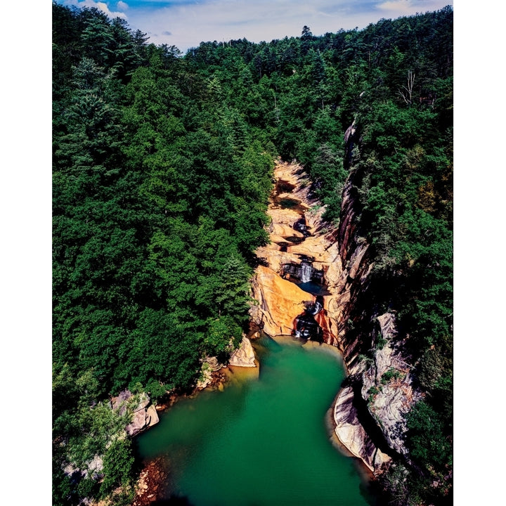 High angle view of the Tallulah Gorge Tallulah River Tallulah Gorge State Park North Georgia Mountains Georgia USA Image 2