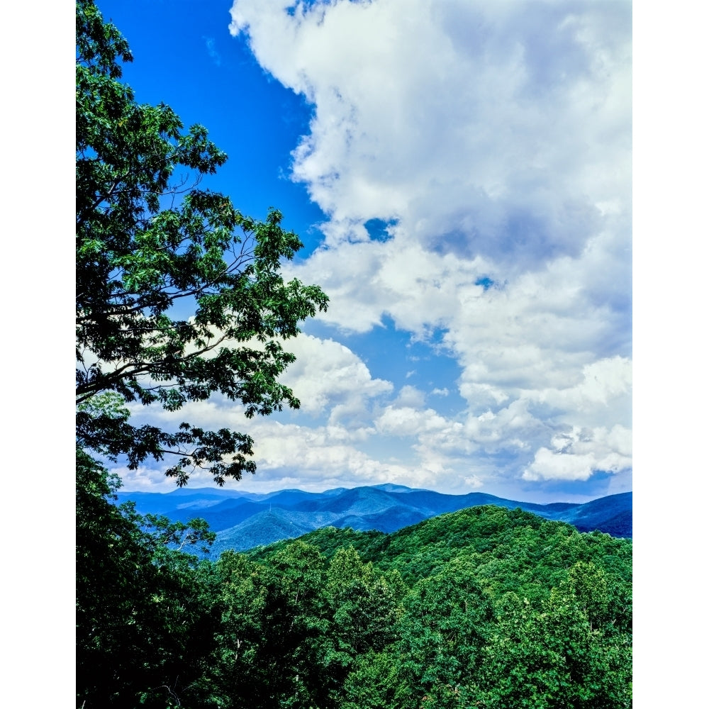 Blue Ridge Overlook Black Rock Mountain State Park North Georgia Mountains Georgia USA Print by Panoramic Images Image 1