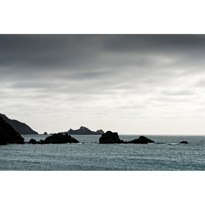 Rock formations in the Pacific ocean Pacifica San Mateo County California USA Poster Print Image 2