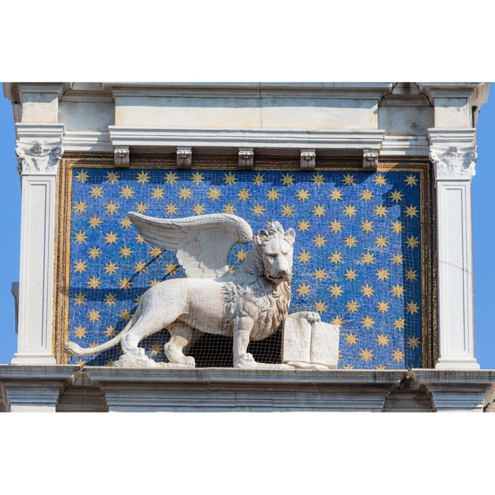 Venice Venice Province Veneto Italy. The winged lion with the book is an iconic symbol of Venice. This one is on the Image 1