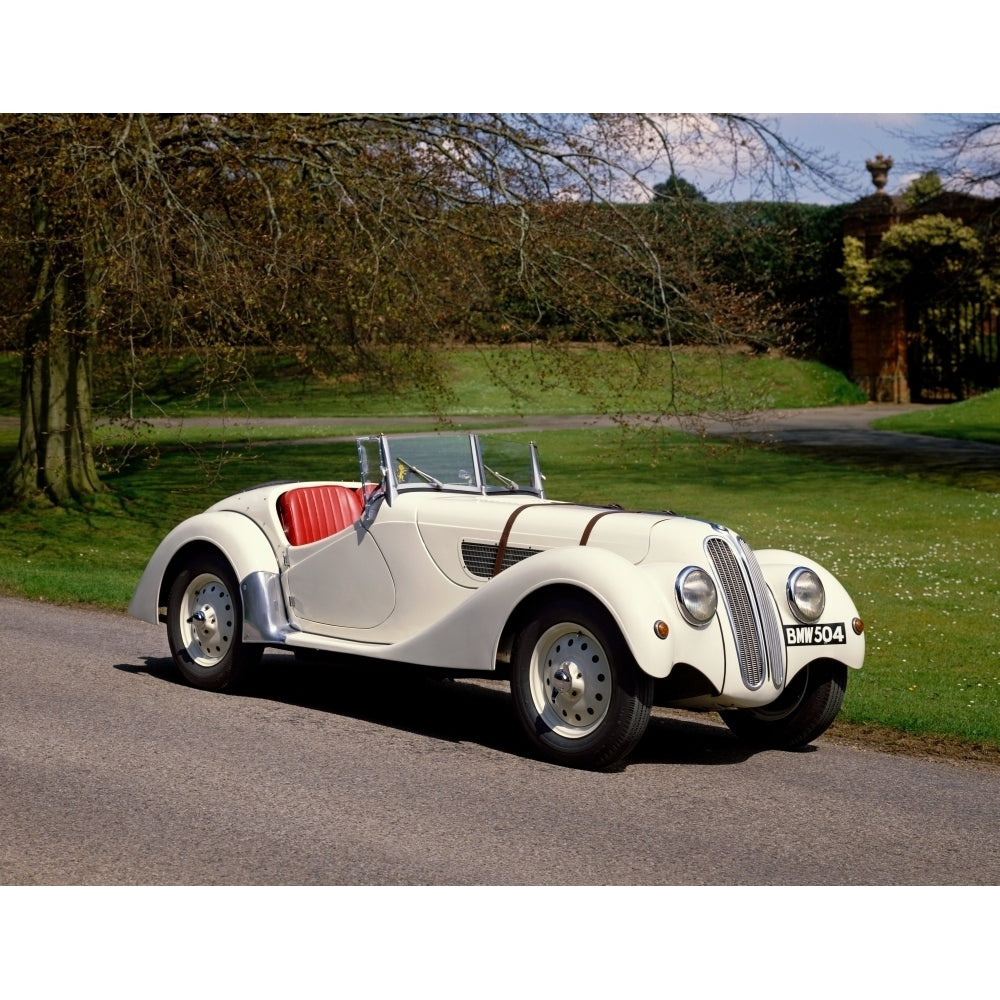 1937 BMW 328 Roadster 6 cylinder 20 litre 2-seater Country of origin Germany Poster Print Image 1