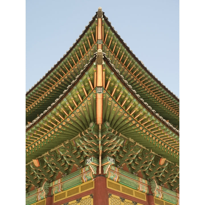 Architectural details of Changdeokgung Palace Seoul South Korea Poster Print Image 1