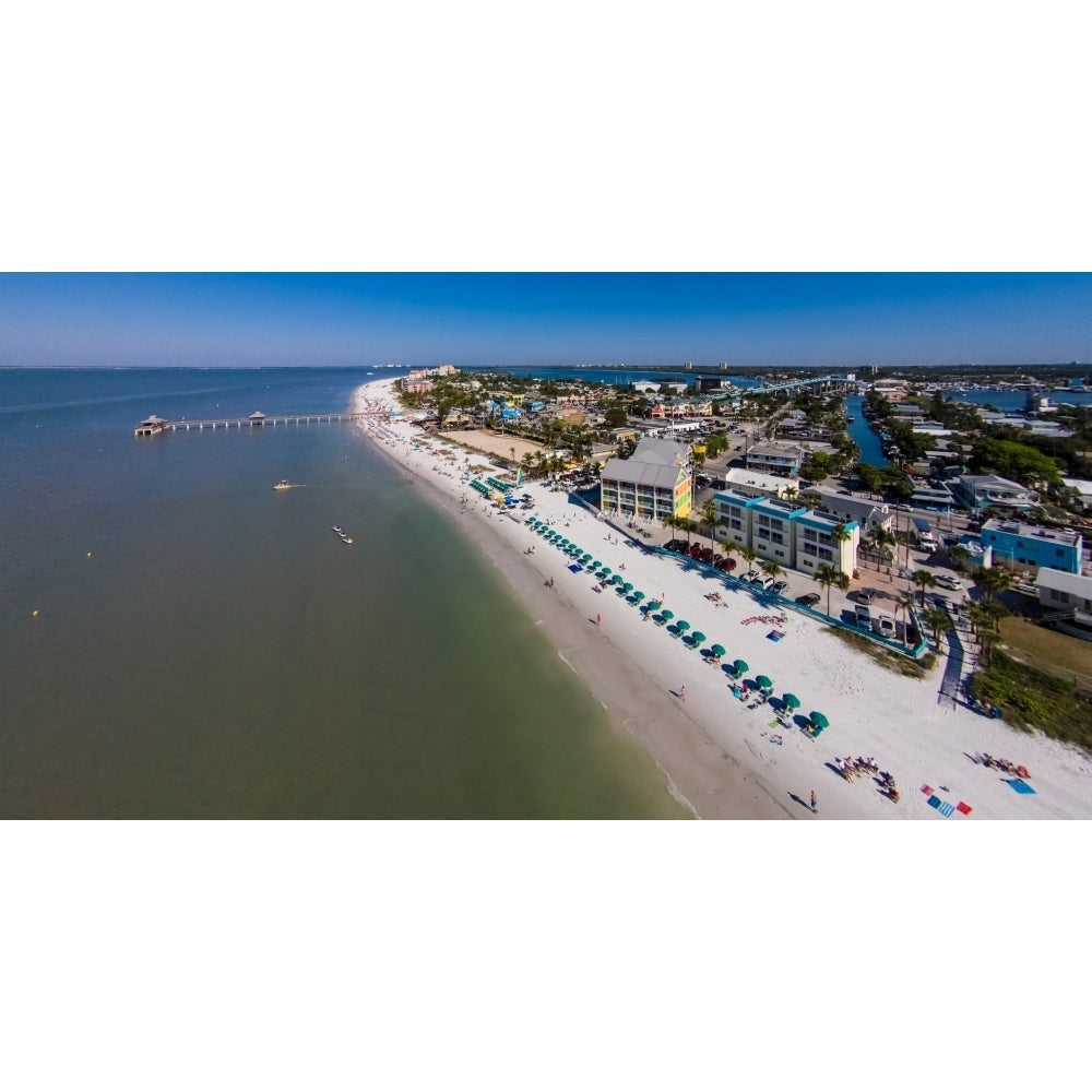 Aerial view of Fort Myers Beach Estero Island Lee County Florida USA Poster Print by Panoramic Images Image 2