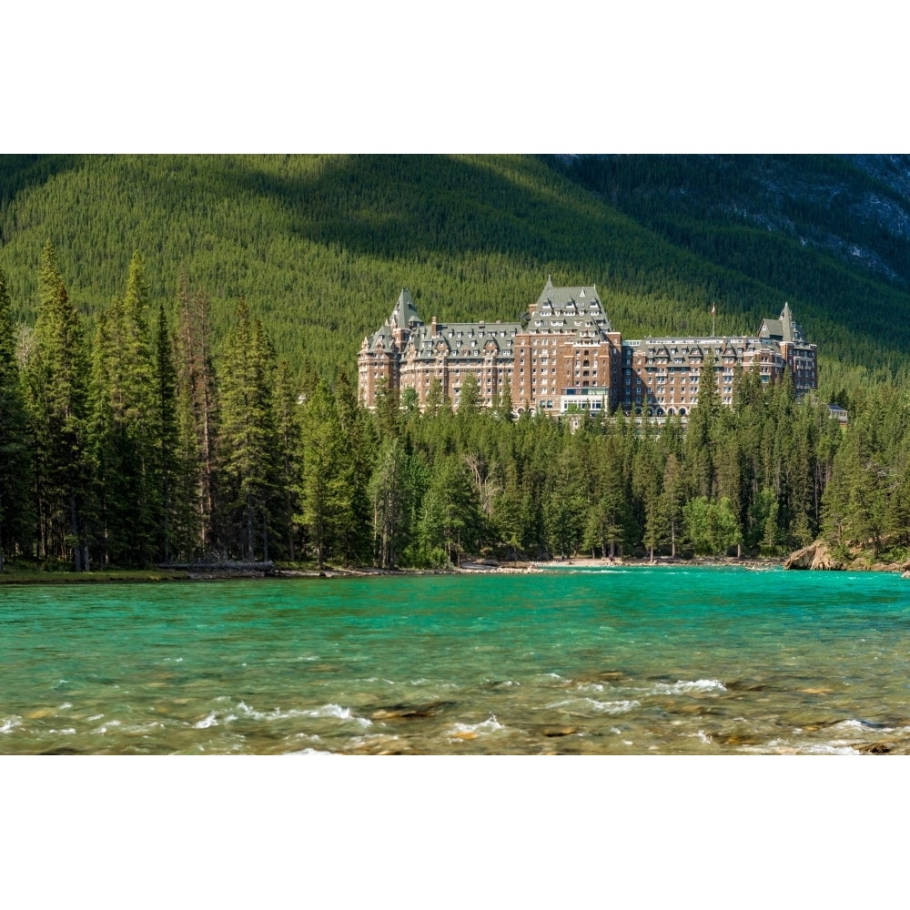 Banff Springs Hotel by Bow River in Banff National Park Alberta Canada Poster Print by Panoramic Images Image 2