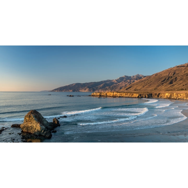 Scenic view of Sand Dollar Beach Plaskett Creek Big Sur California USA Poster Print by Panoramic Images Image 1