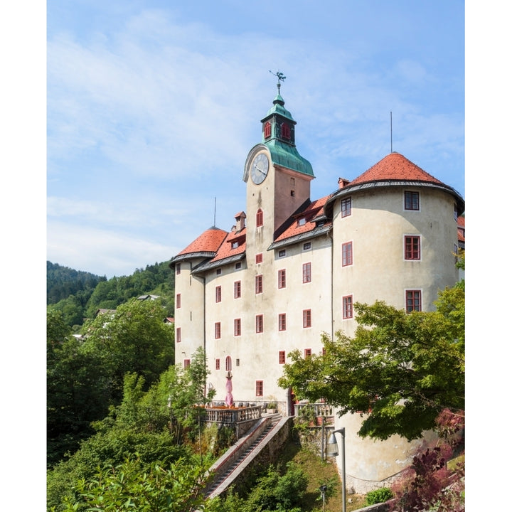 Idrija Slovenian Littoral Slovenia. Gewerkenegg castle. The castle houses the town museum which includes the history Image 1