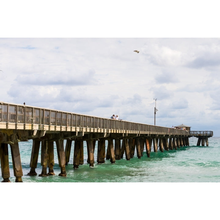 Fishing Pier at Pompano Beach Broward County Florida USA Poster Print by Panoramic Images Image 1