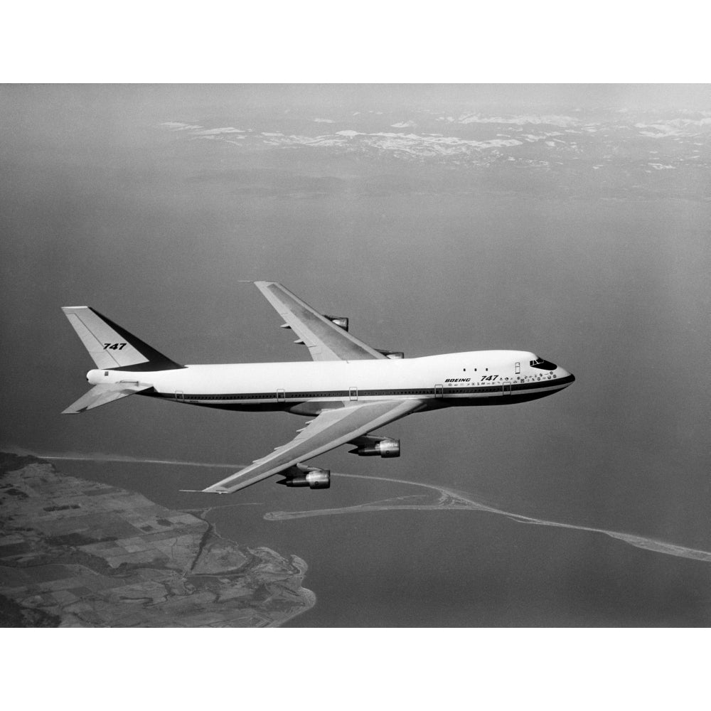 1960s Boeing 747 In Flight Poster Print By Vintage Collection Image 1